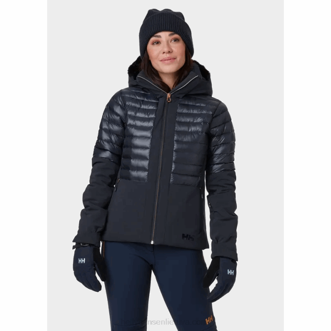 N6821662 giacca da sci avanti da donna Helly-Hansen nero