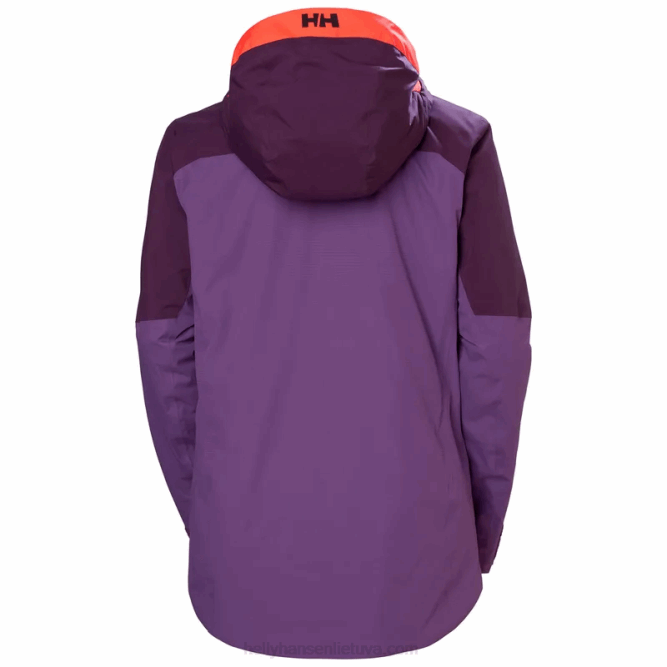 N6822654 giacca da sci isolante powchaser lifaloft da donna Helly-Hansen nebbia primaverile/blu più scura