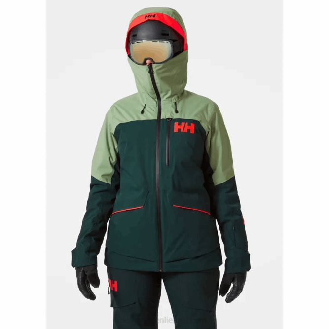 N6822655 giacca da sci isolante powchaser lifaloft da donna Helly-Hansen Gra schiacciato