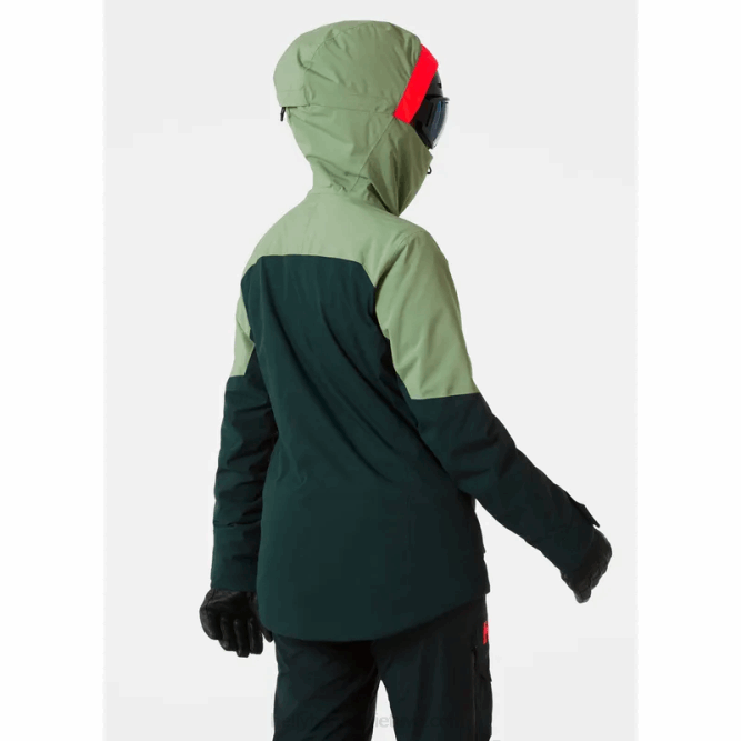 N6822655 giacca da sci isolante powchaser lifaloft da donna Helly-Hansen Gra schiacciato