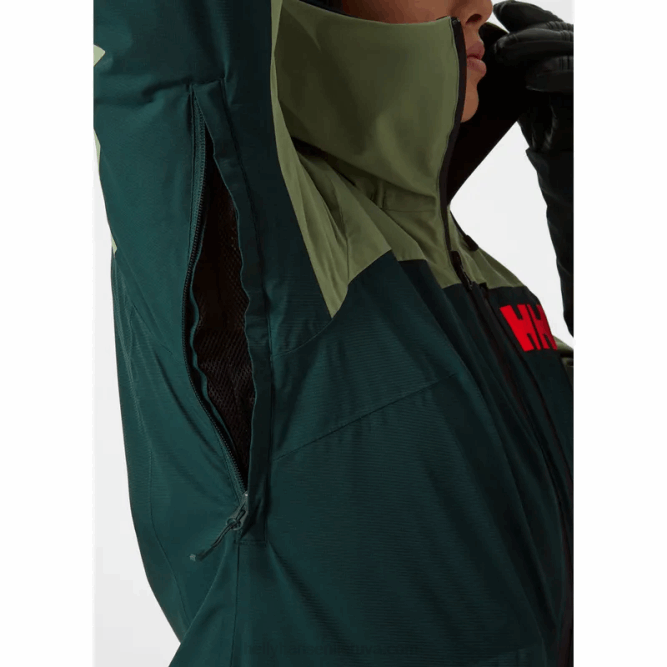 N6822655 giacca da sci isolante powchaser lifaloft da donna Helly-Hansen Gra schiacciato