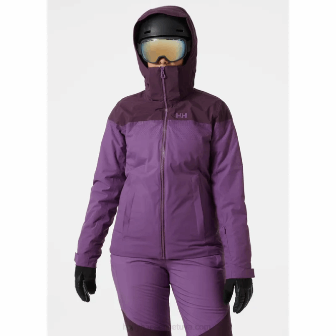 N6822656 giacca da sci da donna motionista lifeloft Helly-Hansen gra frantumato / spr più scuro