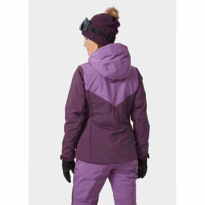 N6822799 giacca da sci alpina isolata da donna Helly-Hansen nero/blu