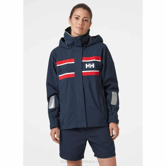 N6821317 giacca da vela da donna saltholm Helly-Hansen bianco