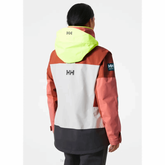 N6821333 giacca da vela costiera newport da donna Helly-Hansen allarme rosso
