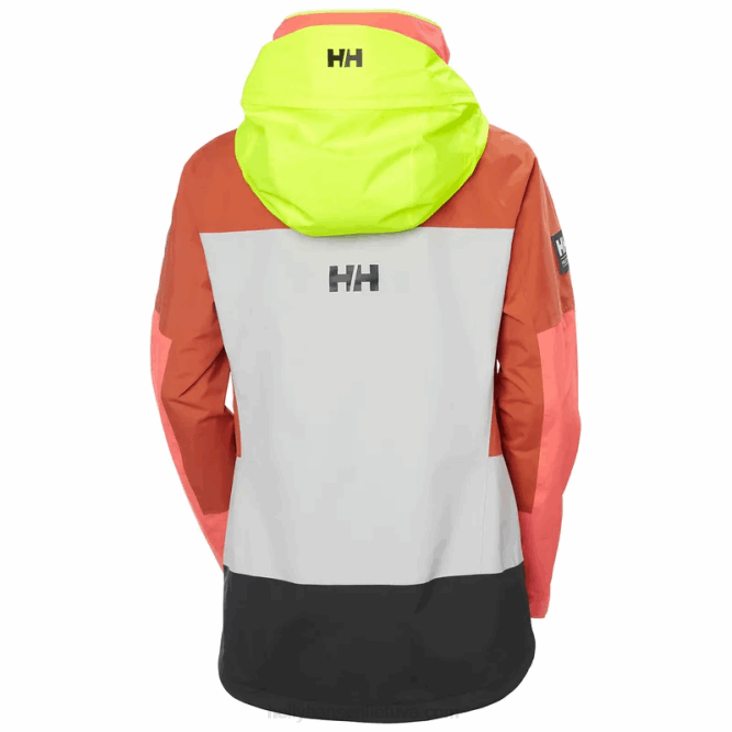 N6821333 giacca da vela costiera newport da donna Helly-Hansen allarme rosso