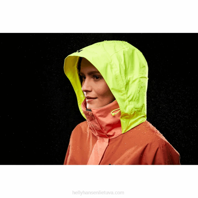 N6821333 giacca da vela costiera newport da donna Helly-Hansen allarme rosso