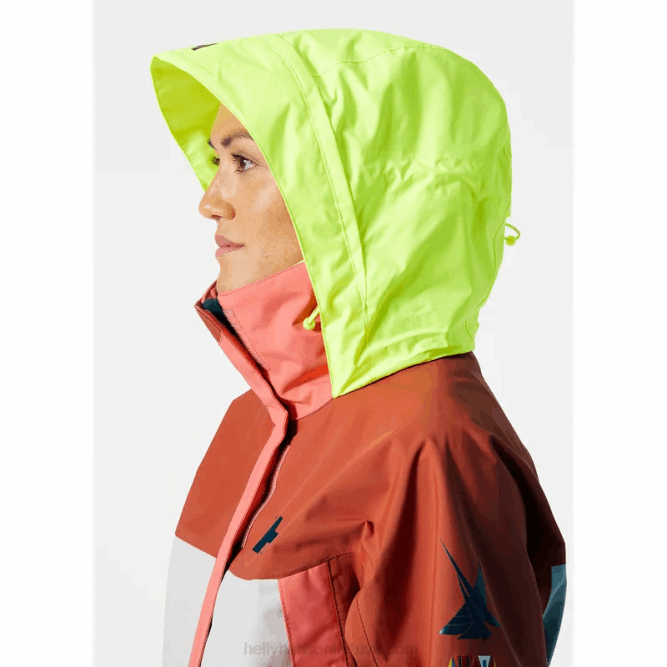 N6821333 giacca da vela costiera newport da donna Helly-Hansen allarme rosso