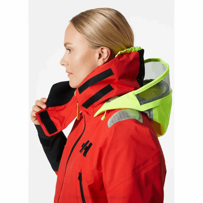 N6821335 giacca da vela da donna aegir race 2.0 Helly-Hansen allarme rosso