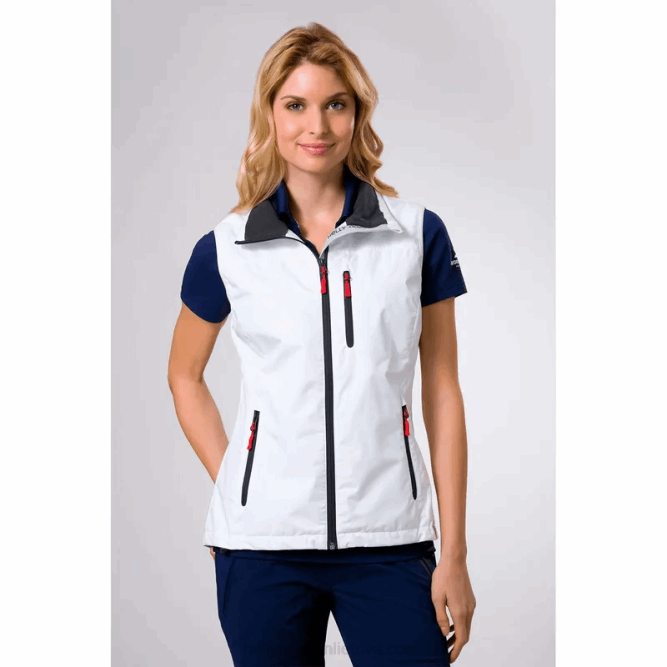 N6821345 gilet da vela per equipaggio da donna Helly-Hansen bianco