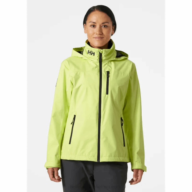 N6821347 giacca da vela da donna con cappuccio Helly-Hansen blu acceso