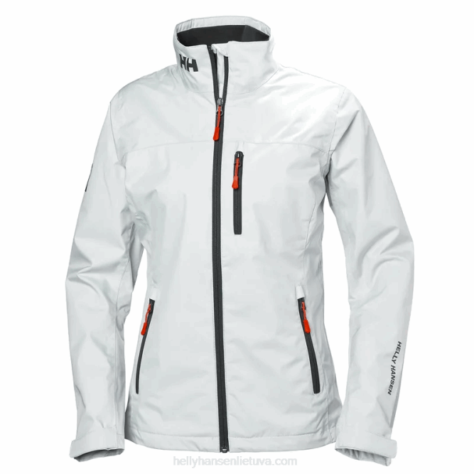 N6821364 giacca da vela per equipaggio da donna Helly-Hansen nebbia grigia