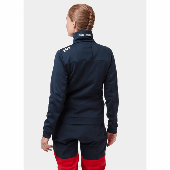 N6821380 giacca girocollo in pile da donna Helly-Hansen rosso