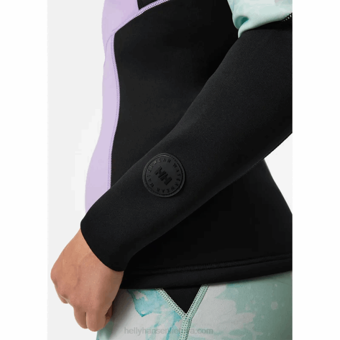 N6821395 giacca mezza zip waterwear da donna Helly-Hansen striscia marina