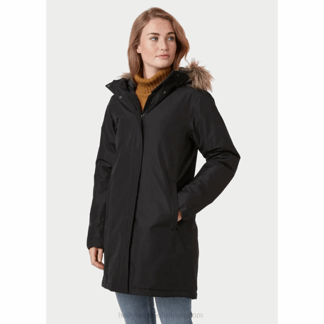N6821619 parka invernale da donna aden Helly-Hansen nero