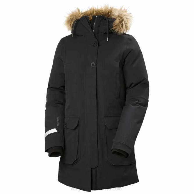 N6822624 parka da donna Fairbanks Helly-Hansen grigio tenue