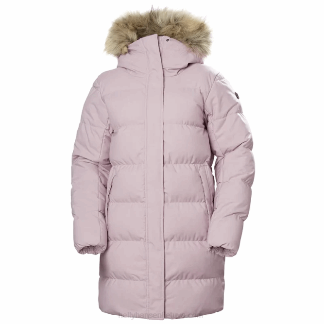 N6822625 parka invernale imbottito da donna Helly-Hansen grigio pastoso/nero