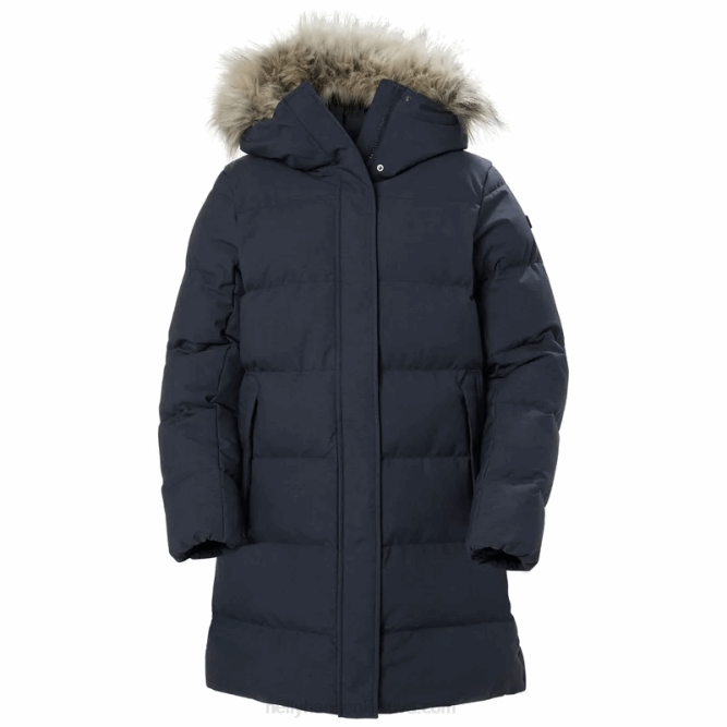 N6822628 parka invernale imbottito da donna Helly-Hansen salvia/nero