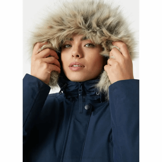 N6822633 parka invernale isolato senja da donna Helly-Hansen nero/grigio melange