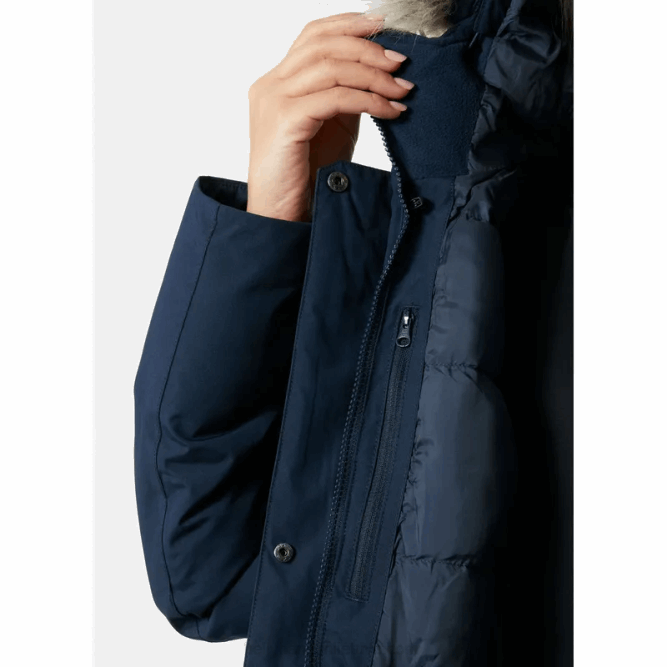 N6822633 parka invernale isolato senja da donna Helly-Hansen nero/grigio melange