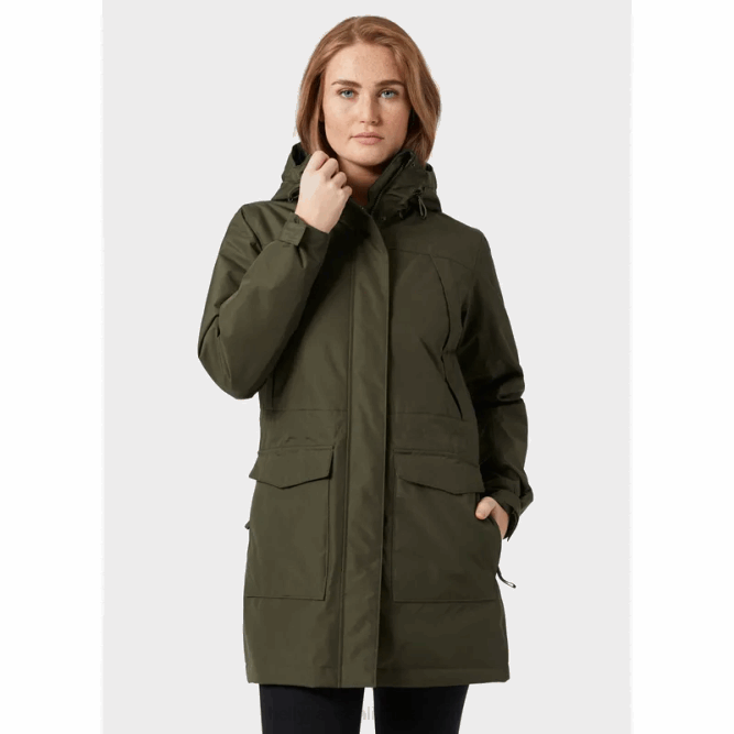 N6822634 parka invernale isolante frida da donna Helly-Hansen grigio melange/navy