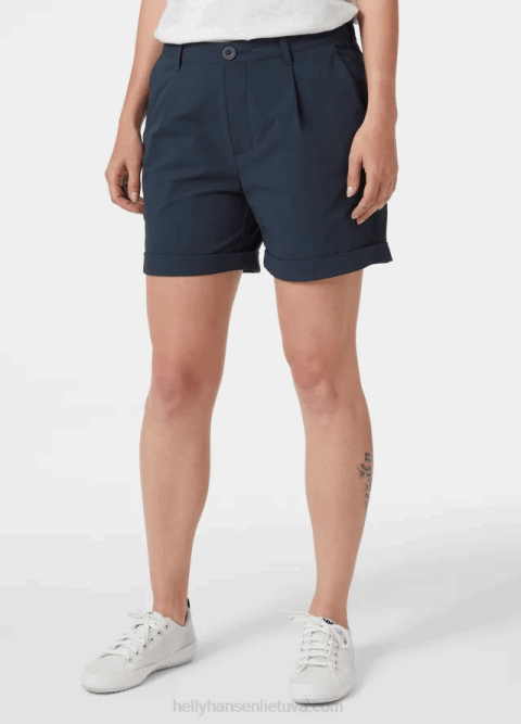 N6821812 pantaloncini da donna ad asciugatura rapida a sirena Helly-Hansen ebano