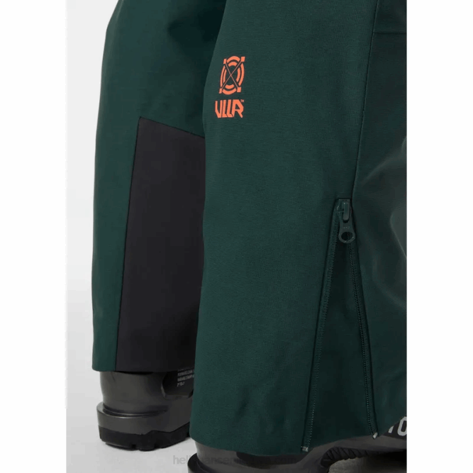 N6821853 pantaloni da sci con bretelle powderqueen da donna Helly-Hansen Gra schiacciato