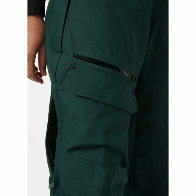 N6821853 pantaloni da sci con bretelle powderqueen da donna Helly-Hansen Gra schiacciato