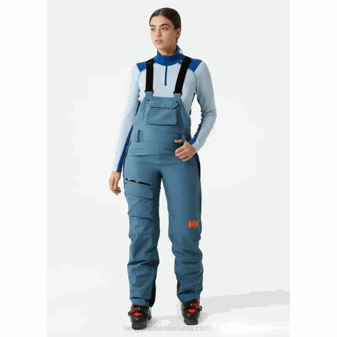 N6821854 pantaloni da sci con bretelle powderqueen da donna Helly-Hansen primavera più buia