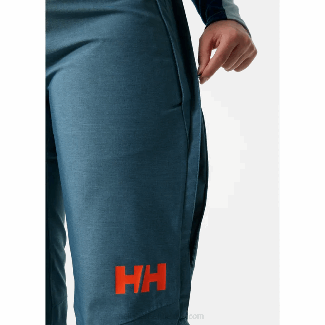 N6821854 pantaloni da sci con bretelle powderqueen da donna Helly-Hansen primavera più buia