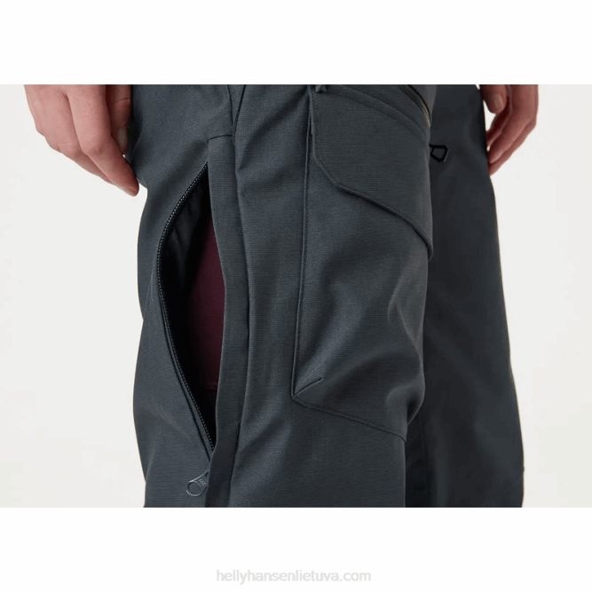 N6821855 pantaloni da sci con bretelle powderqueen da donna Helly-Hansen nebbia blu