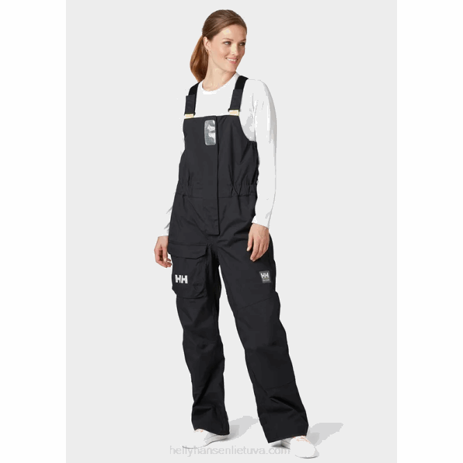 N6821734 salopette da vela costiera da donna Pier 3.0 Helly-Hansen nero