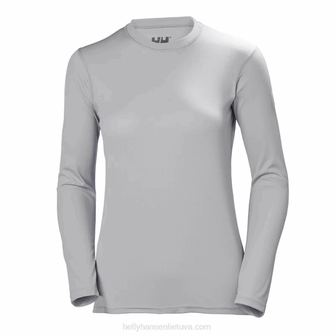 N6822084 maglia a maniche lunghe hh tech da donna Helly-Hansen blu acceso