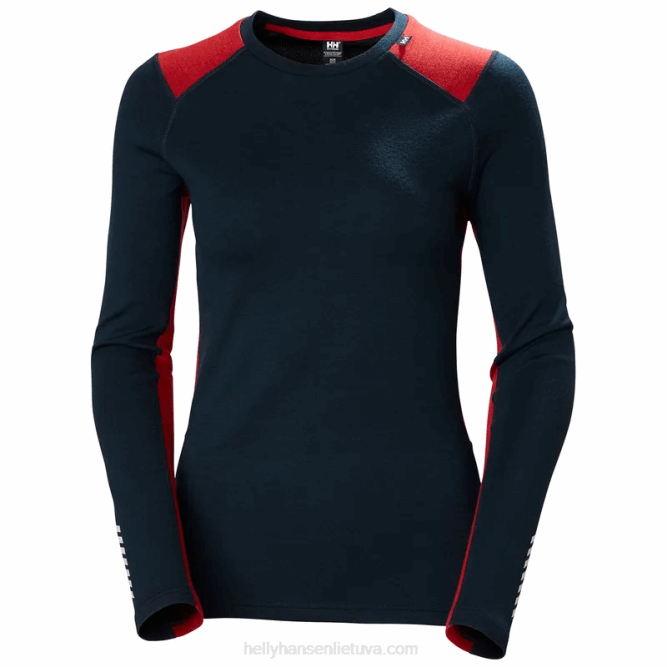 N6822052 maglia intima da donna lifa merino di peso medio Helly-Hansen nero