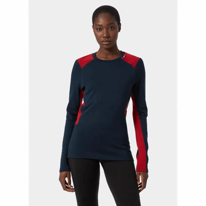 N6822052 maglia intima da donna lifa merino di peso medio Helly-Hansen nero