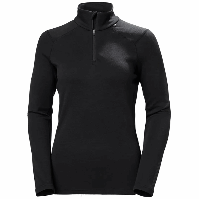 N6822055 Intimo donna Lifa Merino di peso medio con mezza zip Helly-Hansen giada