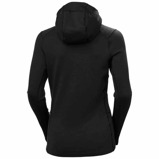 N6822058 felpa con cappuccio 2 in 1 base layer lifa merino da donna Helly-Hansen bianco