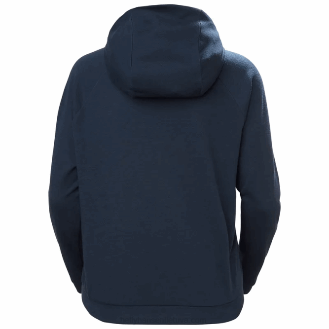 N6821710 felpa con cappuccio ad asciugatura rapida costiera da donna Helly-Hansen melange grigio