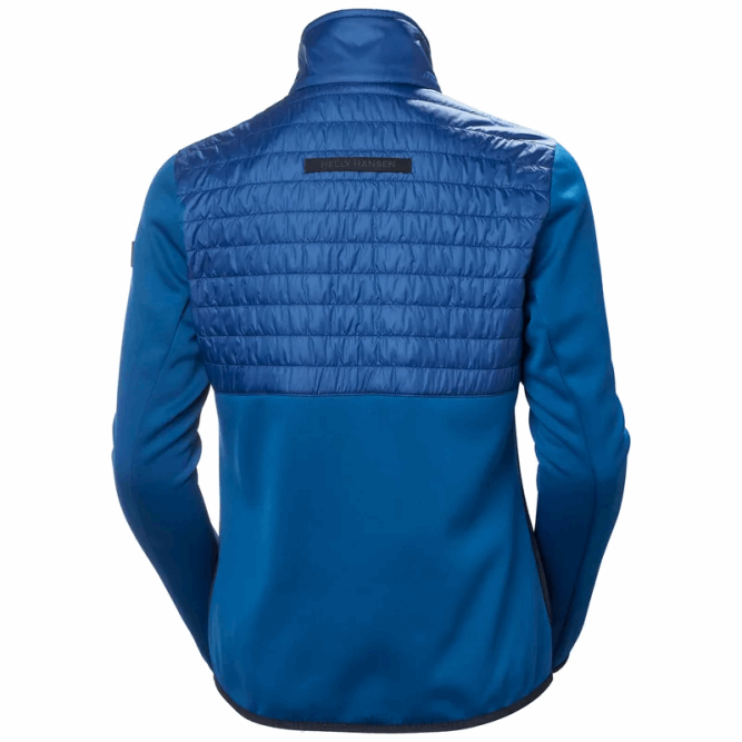 N6821683 giacca ibrida in pile rosso bianco e blu da donna Helly-Hansen nero