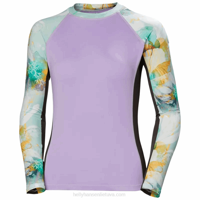 N6822721 rashguard per abbigliamento da donna Helly-Hansen giada esra/striscia marina