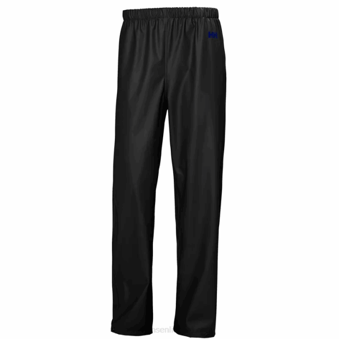 N682656 pantaloni da pioggia di muschio da uomo Helly-Hansen ebano