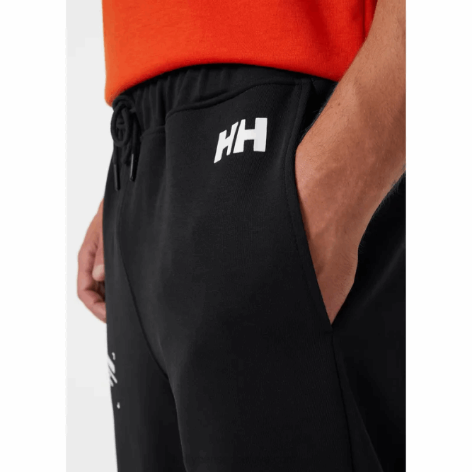 N682723 pantaloni della tuta da uomo Helly-Hansen nero
