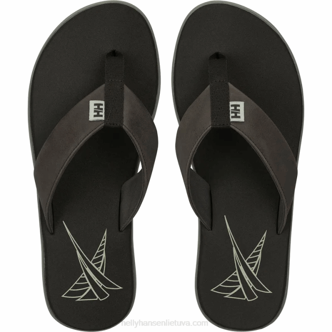 N6821115 sandali da uomo in pelle di sabbia di mare Helly-Hansen blu crudo