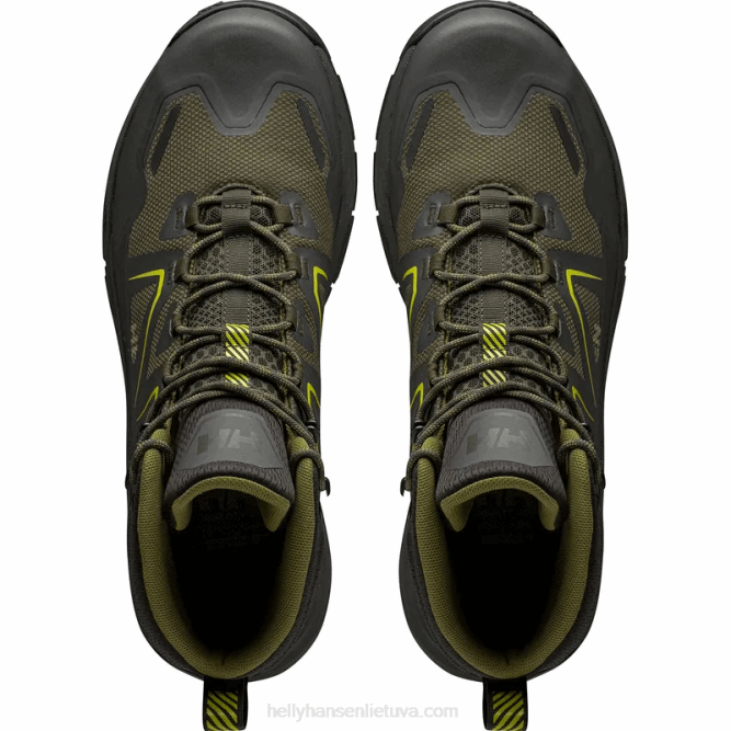 N6821129 scarpe da trekking di media altezza a cascata da uomo Helly-Hansen lampone