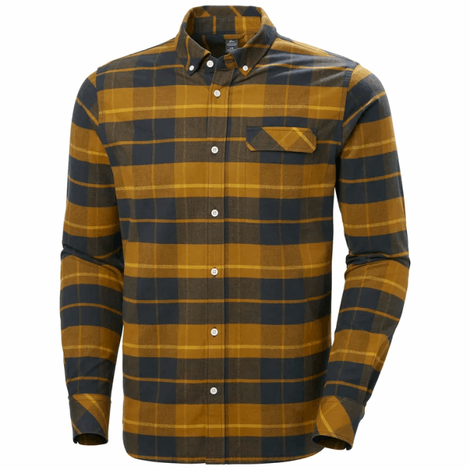 N6821011 camicia da uomo a maniche lunghe a quadri classici Helly-Hansen nebbia blu pl