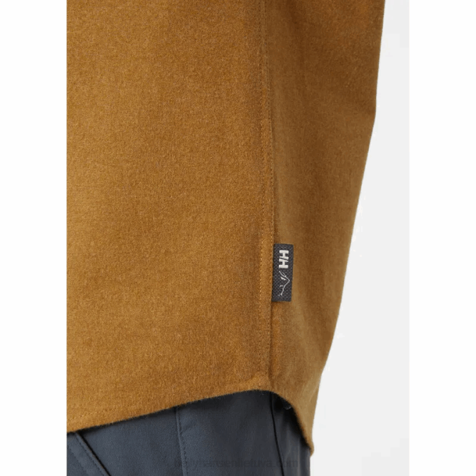 N6821012 camicia da uomo in flanella di cotone biologico Helly-Hansen skog di cumino