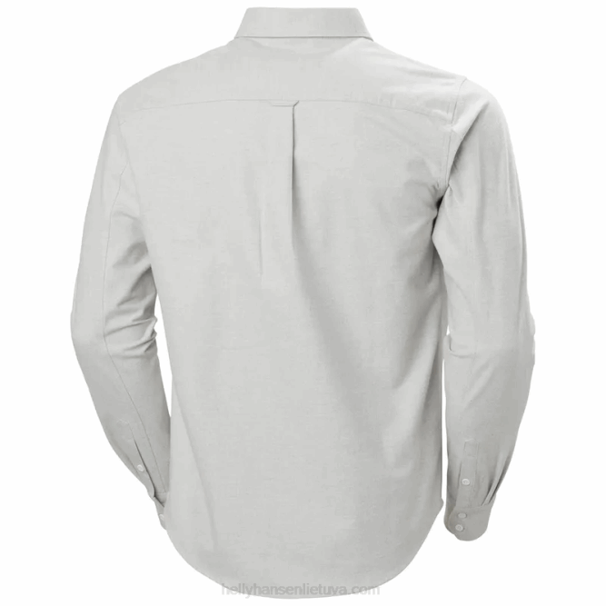 N6821013 camicia da uomo in flanella di cotone biologico Helly-Hansen cumino melano
