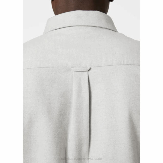 N6821013 camicia da uomo in flanella di cotone biologico Helly-Hansen cumino melano