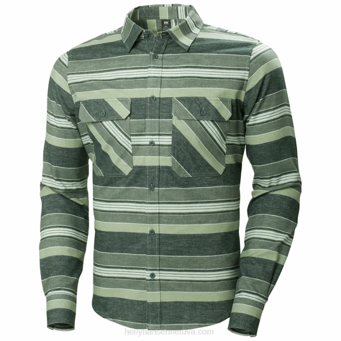 N6821020 camicia da uomo in flanella organica lokka Helly-Hansen plai di ciottoli