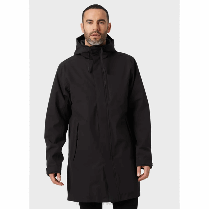 N682230 impermeabile isolante monomateriale da uomo Helly-Hansen nero